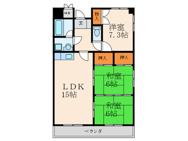 サクセス守恒の物件間取画像